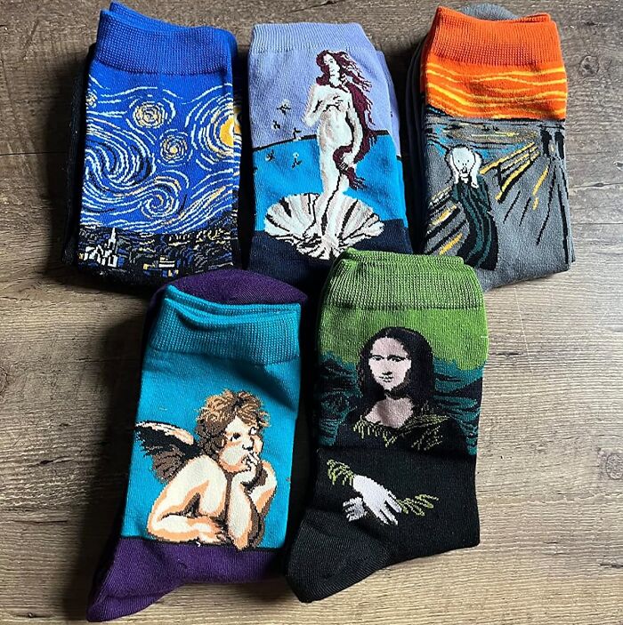 Let’s Hear You Scream For These Famous Painting Patterned Art Socks That Are Munch Better Than Boring White Ones