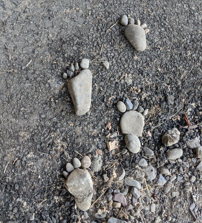 A Trail I Was Walking On Had Rock-Foot Sculptures. I Had To Add One As Well