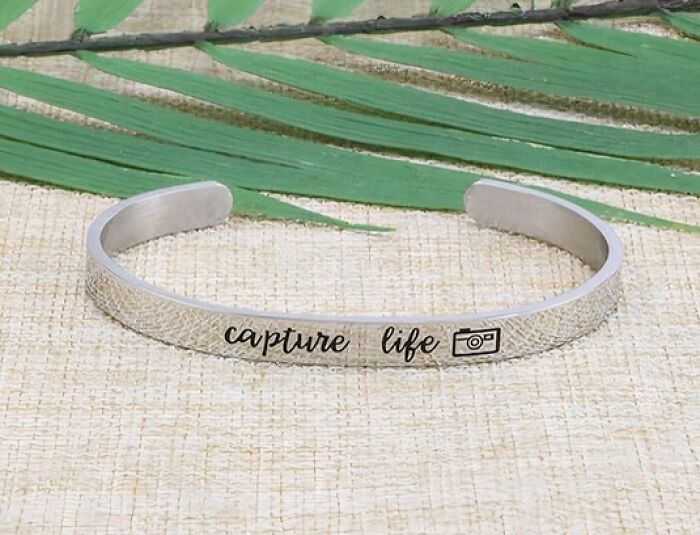  Arm Yourself With Inspiration With This Mantra Cuff Bracelet 