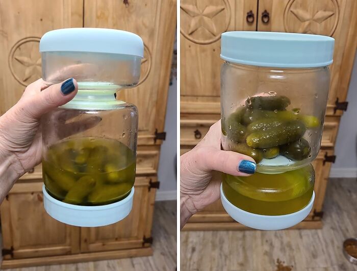 If You Can't Keep Your Fingers Out Of The Pickle Jar, Try This Pickle Flip Jar For A Mess-Free Snack Break 