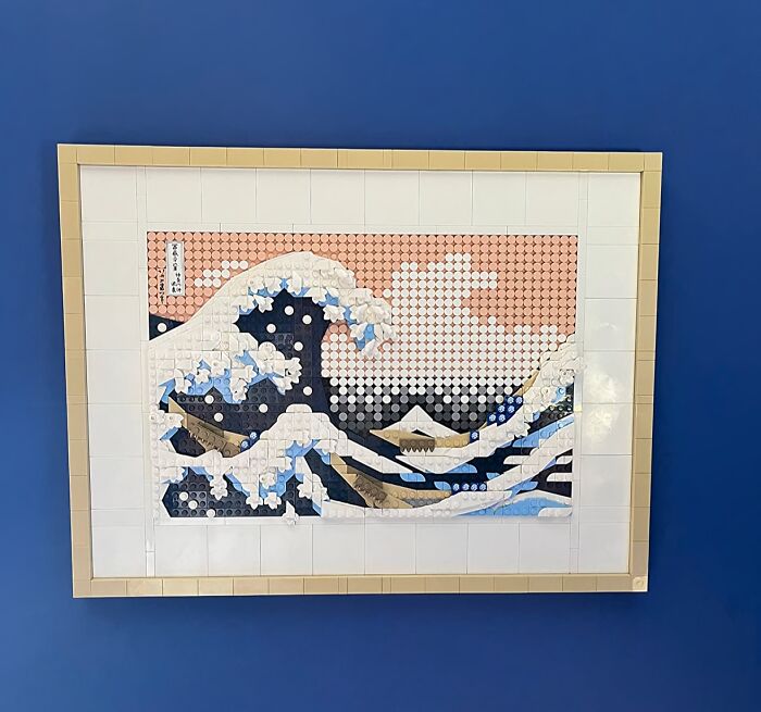 If They Can LEGO Of Their Paint Brush For Long Enough, They Can Build This Hokusai – ‘The Great Wave’ Painting