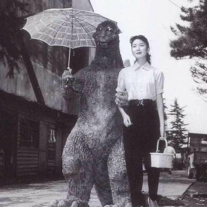 On The Set Of Godzilla (1954)
