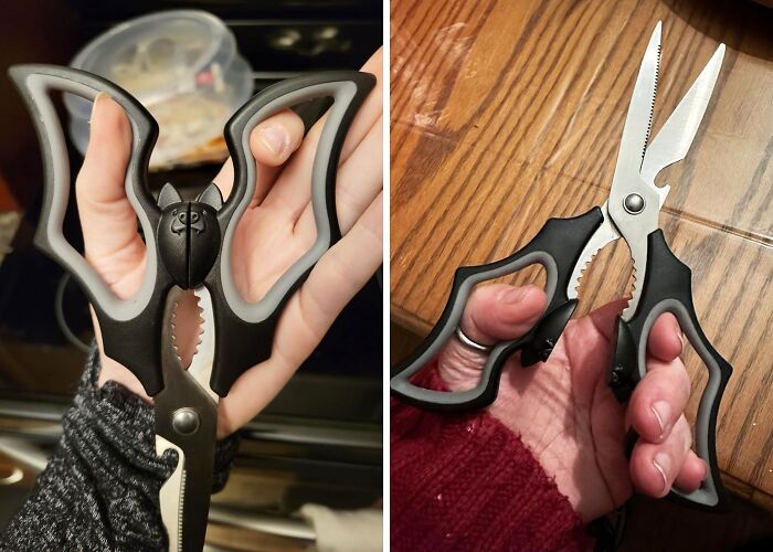 You Will Be Cutting Like A Bat Out Of Hell With This Pair Of Elizabat Kitchen Scissors
