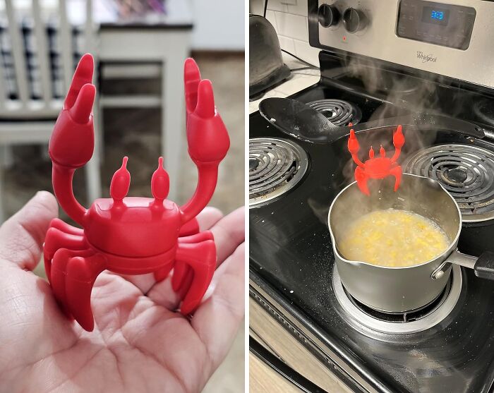 Mr. Crabs Aint Got Nothing On This Red Silicone Crab Utensil Holder 