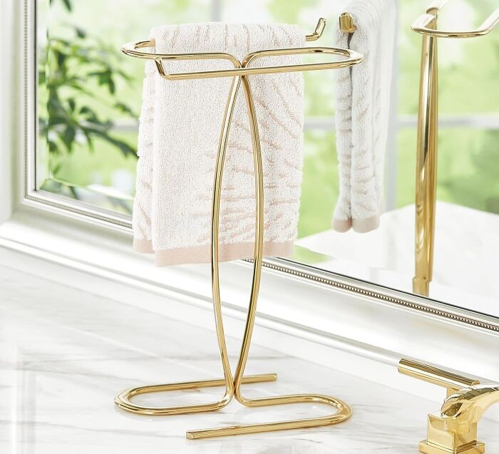 This Hand Towel Holder Is Bougie In All The Right Ways