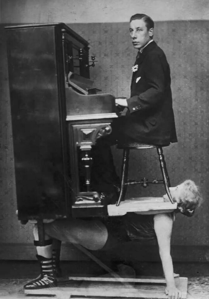 A Circus Strongwomen Balances A Piano And A Pianist On Her Chest, 1920s