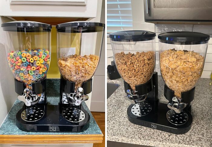 No More Ugly Cereal Boxes Cluttering Up Your Cupboards Thanks To This Dry Food Dispenser 