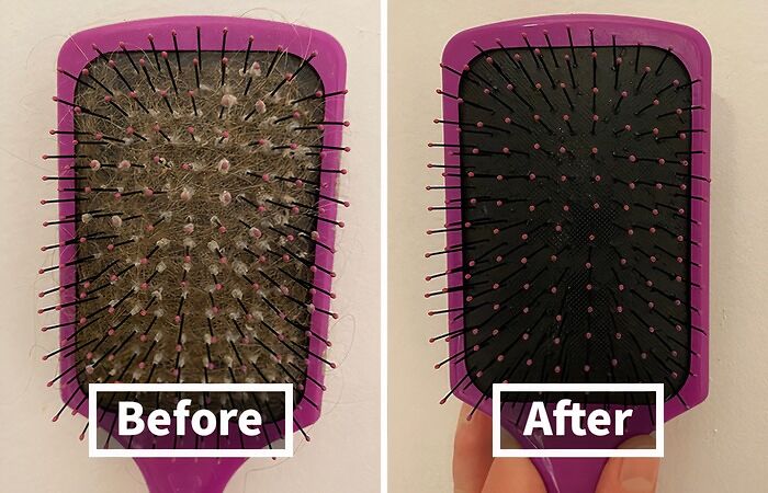 If Your Hairbrush Hygene Leaves A Lot To Be Desired, Try This Brush Cleaning Tool For Easier Mane-Tenance