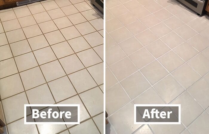 Have You Forgotten What Color Your Grout Is Supposed To Be? This White Tile Paint Marker Will Make It Look As Good As New!