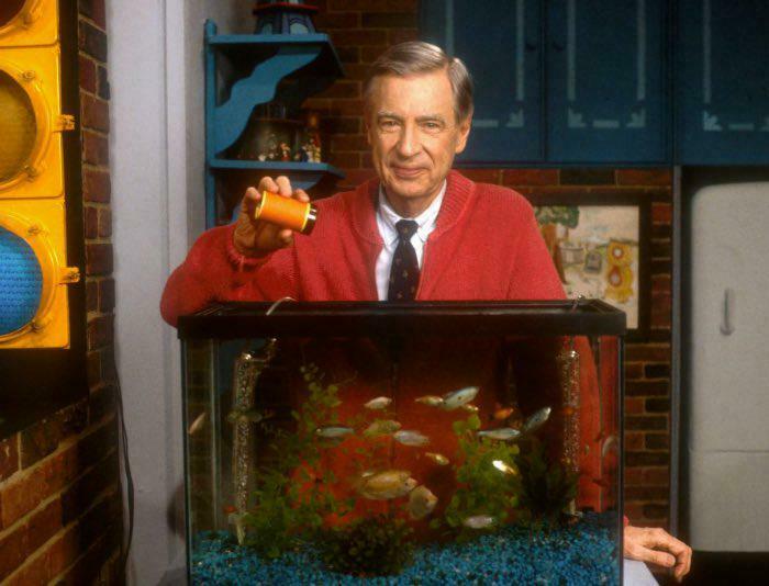 Mister Rogers Received A Letter From A Blind Girl Who Was Concerned About His Fish, As She Had Heard Him Mention Them. Worried That They Might Not Be Getting Fed, He Started A Heartwarming Tradition. At The Conclusion Of Each Subsequent Show, He Would Narrate, “I'm Feeding The Fish”