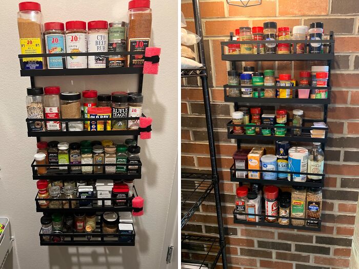 Save Tons Of Shelf Spacewith This Wall Mount Spice Rack 
