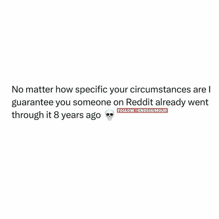 Screenshot showing a humorous relatable quote about adulting and Reddit users' shared experiences from years ago.
