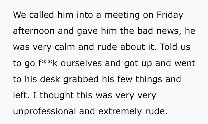 Manager Thinks They’re Justified In Firing Grieving Worker For Underperforming, Regrets It Manager Thinks They’re Justified In Firing Grieving Worker For Underperforming, Regrets It