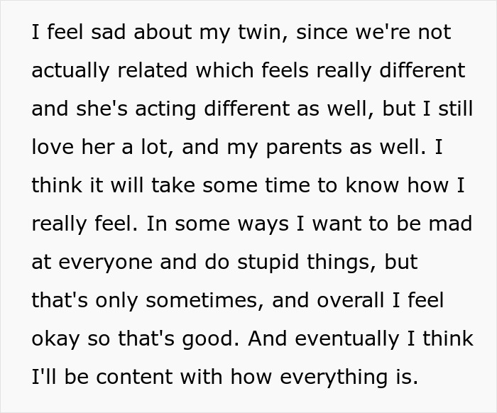 Teen Panics After DNA Results With Her Twin Sister Changed Everything She Knew About Herself Teen Panics After DNA Results With Her Twin Sister Changed Everything She Knew About Herself