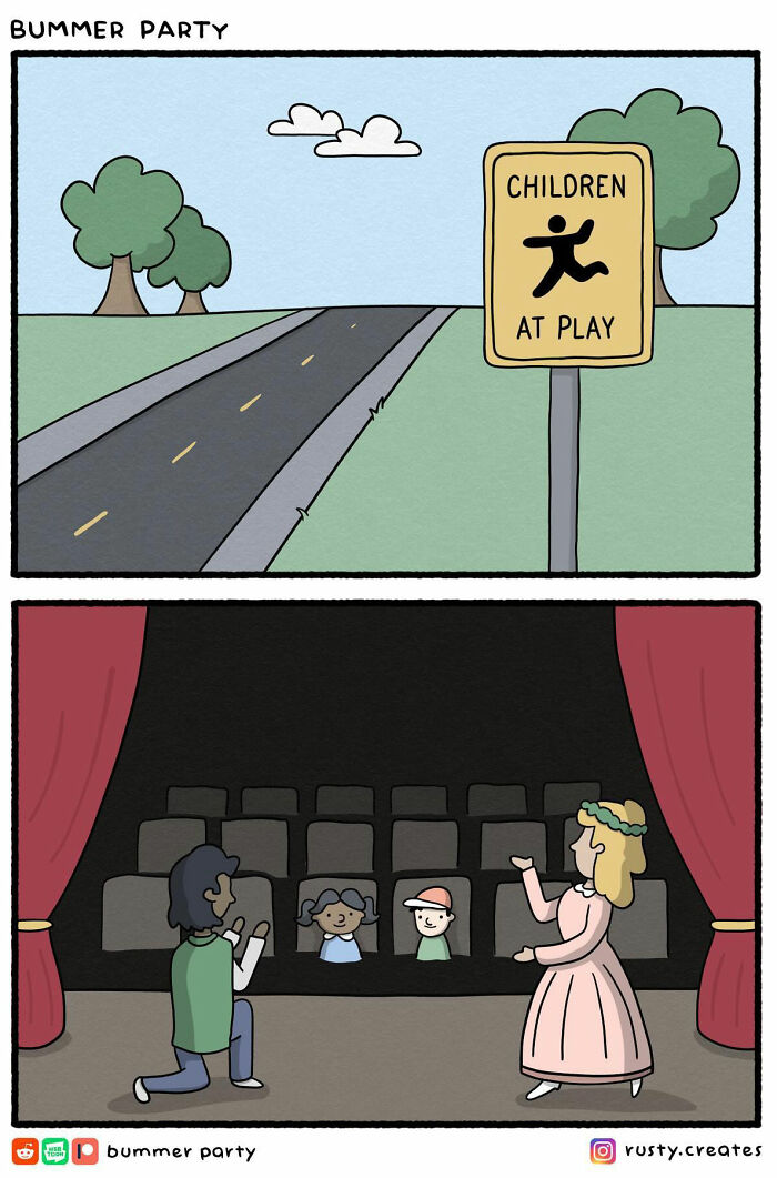 Humorous Comic By Rusty Creates