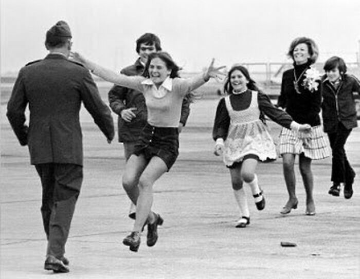 The 1973 Pulitzer Prize-Winning Photograph “Burst Of Joy," Taken By Sal Vedar. A Former Us Prisoner Of War Is Shown Being Reunited With His Family