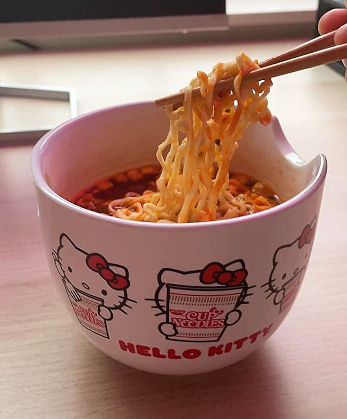 A Japanese Character Ramen Bowl With Chopsticks Will Elevate Even The Most Humble Packet Of Top Ramen