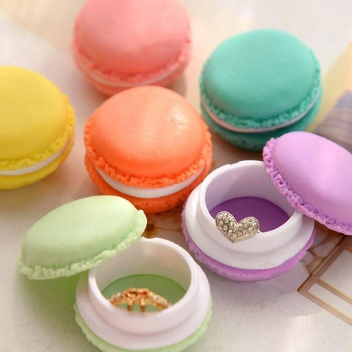 This Mini Macaron Shape Storage Box Is Pastel Perfection!