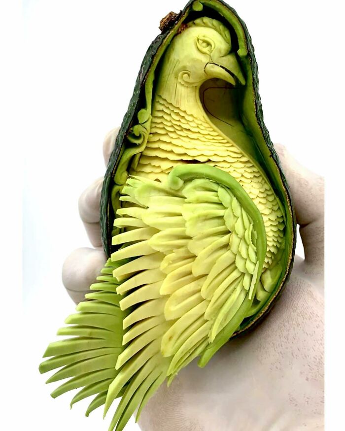 From Avocado To Art: The Magical World Of Daniele Barresi's Food Carvings (New Pics)