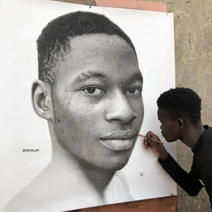 From Charcoal Sketches To Global Fame: The Remarkable Journey Of Dauda Abusali (32 Pics)