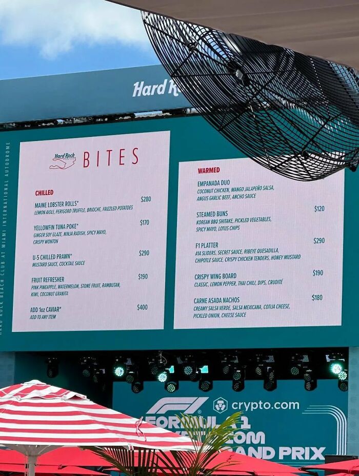 The Menus From Formula 1 Have Gone Viral For All The Wrong Reasons, Here’s How People Reacted The Menus From Formula 1 Have Gone Viral For All The Wrong Reasons, Here’s How People Reacted