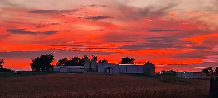 It's A Toss Up Between This One... An October Sunset In Iowa