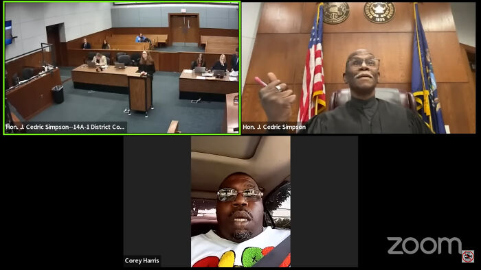 Courtroom Speechless As Man With Suspended License Joins Zoom Court Hearing While Driving Courtroom Speechless As Man With Suspended License Joins Zoom Court Hearing While Driving