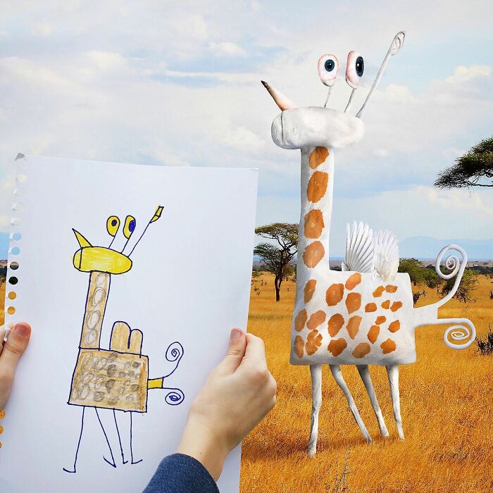 This Guy Continues To Turn Children's Drawings Into Reality (New Pics)
