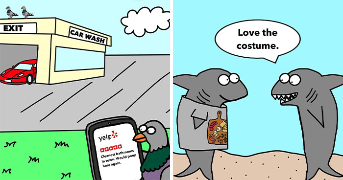 30 Cute And Funny Animal Cartoons I Draw To Support Charities