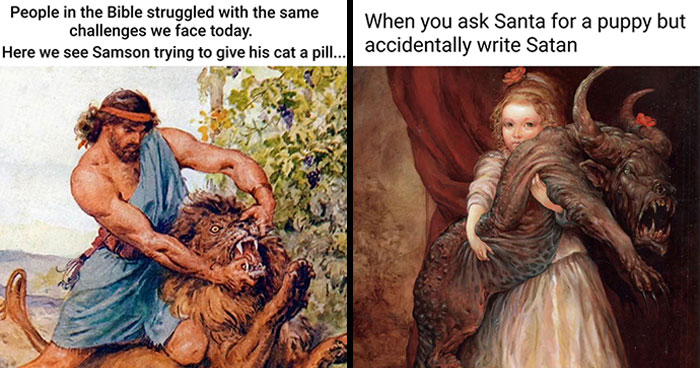 50 Paintings Perfectly Suited For Memes, Courtesy Of “Art Memes Central” (New Pics)