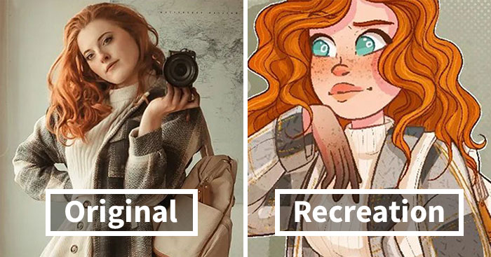 18 On-Point Cartoon Characters Recreated From Images That This Artist Took Of Herself
