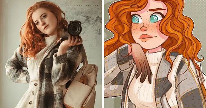 18 On-Point Animated Selfies By This Artist