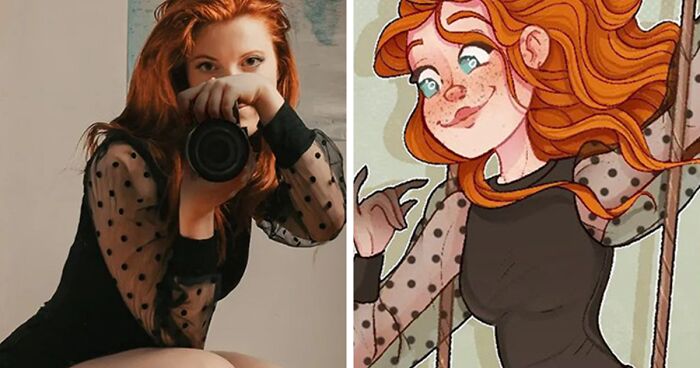 18 On-Point Cartoon Characters Recreated From Images That This Artist Took Of Herself