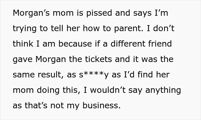 Girl With Several Siblings Is Upset After Mom Says Her Birthday Concert Tickets Will Go To Her Bro Girl With Several Siblings Is Upset After Mom Says Her Birthday Concert Tickets Will Go To Her Bro