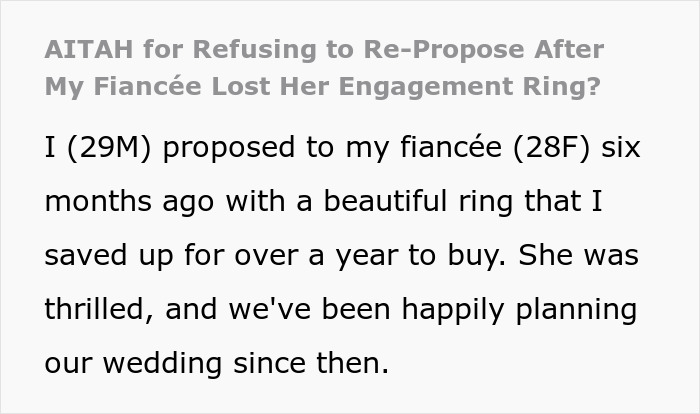 Man Discovers Fiancée's True Nature After She Loses Pricey Engagement Ring And Demands A Replacement Man Discovers Fiancée's True Nature After She Loses Pricey Engagement Ring And Demands A Replacement