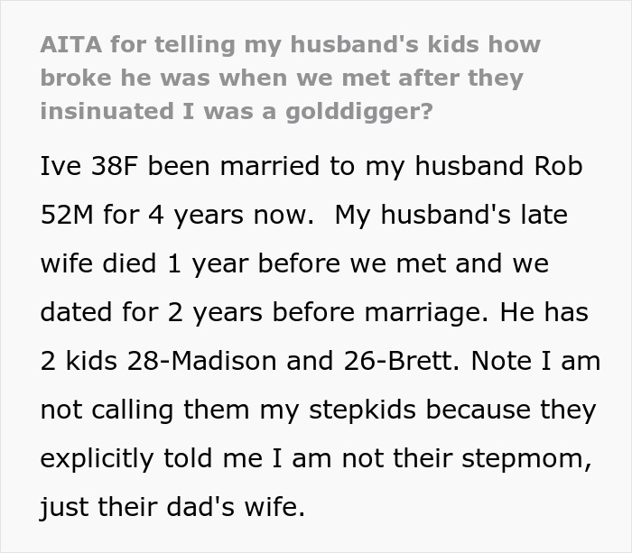 Woman Loses It After Husband’s Ungrateful Daughter Calls Her A Gold Digger, Reveals The Truth Woman Loses It After Husband’s Ungrateful Daughter Calls Her A Gold Digger, Reveals The Truth
