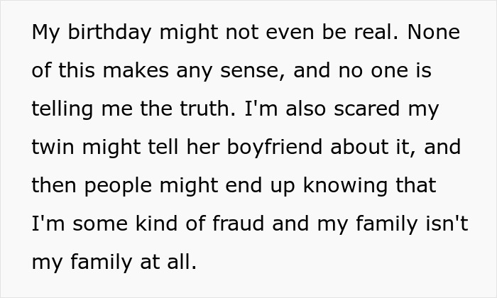 Teen Panics After DNA Results With Her Twin Sister Changed Everything She Knew About Herself Teen Panics After DNA Results With Her Twin Sister Changed Everything She Knew About Herself