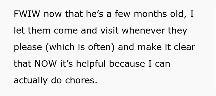 Mom Caves From Intrusive In-Laws Not Helping With Chores But Only Holding Baby, Is Called Out Mom Caves From Intrusive In-Laws Not Helping With Chores But Only Holding Baby, Is Called Out