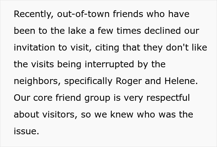 Lake Neighbors Keep Showing Up Uninvited, Woman Finally Loses It, Gets Called Rude Lake Neighbors Keep Showing Up Uninvited, Woman Finally Loses It, Gets Called Rude