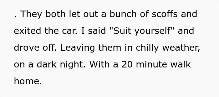 Friends Forced To Walk Home In 40-Degree Weather For Scoffing At Putting On Seatbelts In Guy's Car