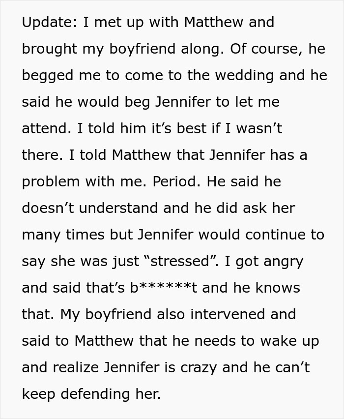 Woman Is Forced To Skip Her Friend’s Wedding When His Previously Nice Bride Turns Into A Nightmare Woman Is Forced To Skip Her Friend’s Wedding When His Previously Nice Bride Turns Into A Nightmare