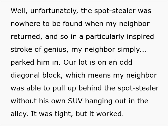 Entitled Man Parks In A Private Lot, Resident Comes Back To No Spaces Left And Executes Karma Entitled Man Parks In A Private Lot, Resident Comes Back To No Spaces Left And Executes Karma