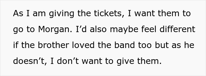 Girl With Several Siblings Is Upset After Mom Says Her Birthday Concert Tickets Will Go To Her Bro Girl With Several Siblings Is Upset After Mom Says Her Birthday Concert Tickets Will Go To Her Bro