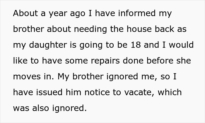 Woman Kicks Out Brother And His Family From Her Home So Her Daughter Can Live There