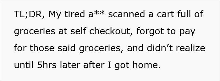 Woman Shakes Husband Awake In Panic After Realizing They Forgot To Pay For $300 Worth Of Groceries Woman Shakes Husband Awake In Panic After Realizing They Forgot To Pay For $300 Worth Of Groceries