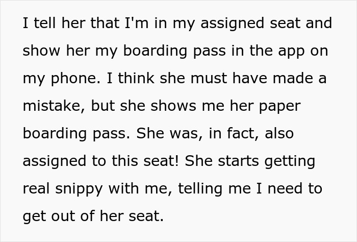 Woman Is Rude About Guy Being In Her Plane Seat, Gets Real Quiet After She's Asked To Move