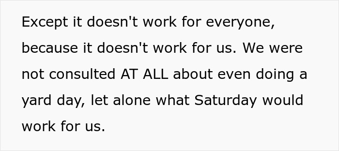 MIL Tries To Guilt-Trip Couple Into Spending Their Anniversary Doing Yard Work For Her, Fails MIL Tries To Guilt-Trip Couple Into Spending Their Anniversary Doing Yard Work For Her, Fails