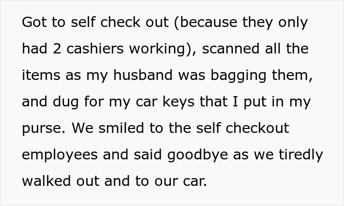 Woman Shakes Husband Awake In Panic After Realizing They Forgot To Pay For $300 Worth Of Groceries Woman Shakes Husband Awake In Panic After Realizing They Forgot To Pay For $300 Worth Of Groceries
