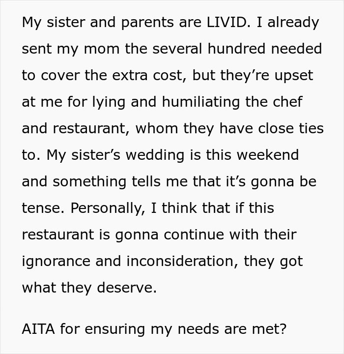 Family Humiliated And Charged Hundreds After Vegan Claims To Have Life-Threatening Allergies Family Humiliated And Charged Hundreds After Vegan Claims To Have Life-Threatening Allergies