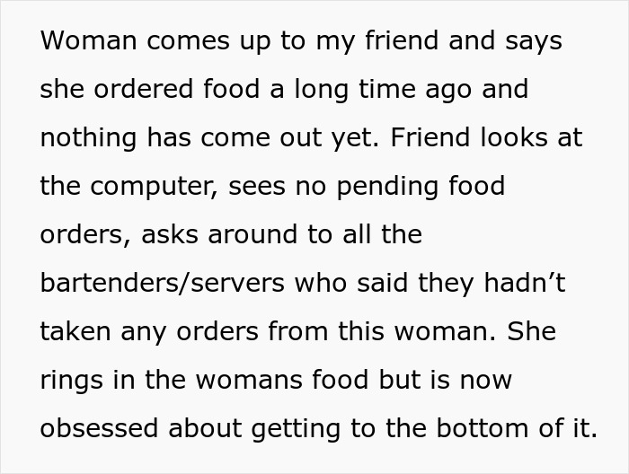 Woman’s Food Order Is Lost And No One Recalls Serving Her, Manager Shocked To Learn What Happened Woman’s Food Order Is Lost And No One Recalls Serving Her, Manager Shocked To Learn What Happened